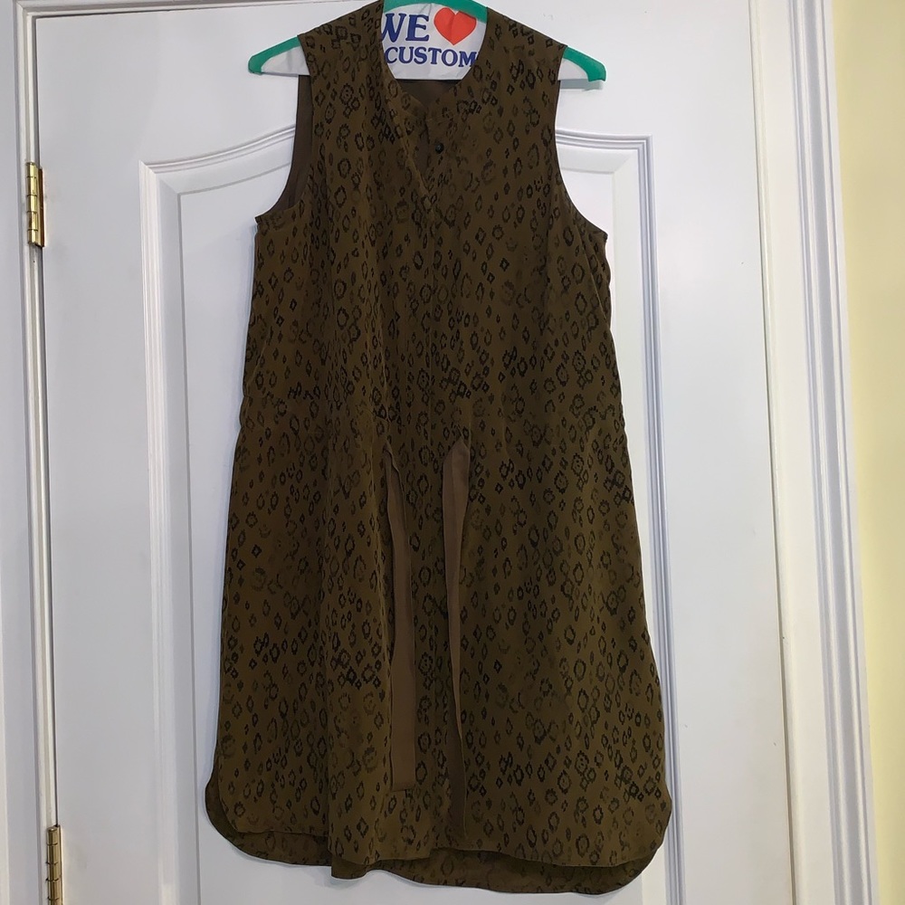 Madewell silk ikat print dress, size Medium